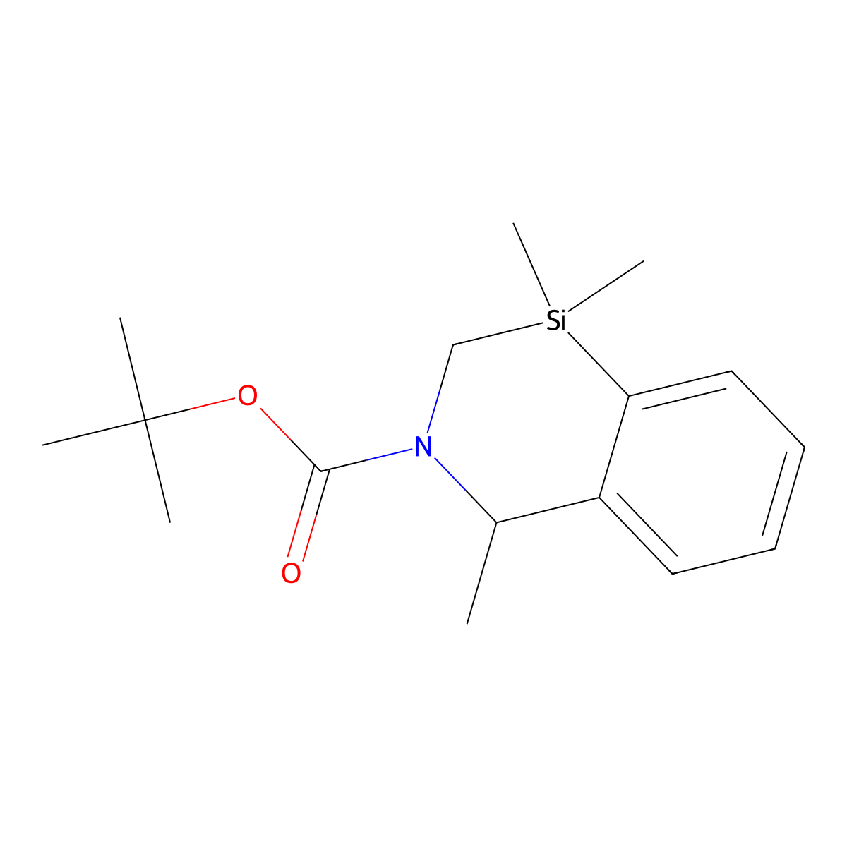 tert-Butyl 1,1,4-trimethyl-1,2-dihydrobenzo[d][1,3]azasiline-3(4H)-carboxylate molecular structure, CAS 2222440-53-9