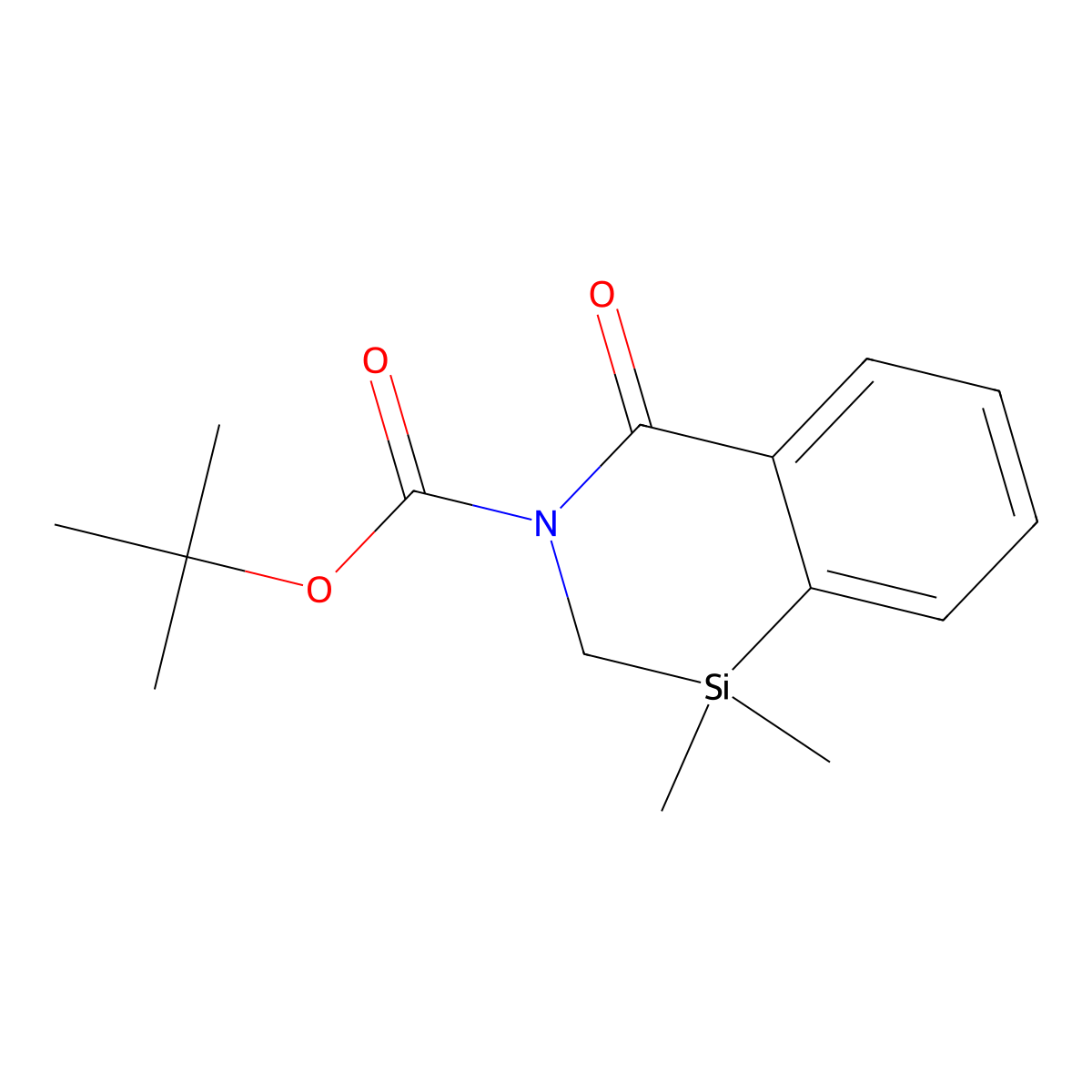 tert-Butyl 1,1-dimethyl-4-oxo-1,2-dihydrobenzo[d][1,3]azasiline-3(4H)-carboxylate molecular structure, CAS 2222440-59-5