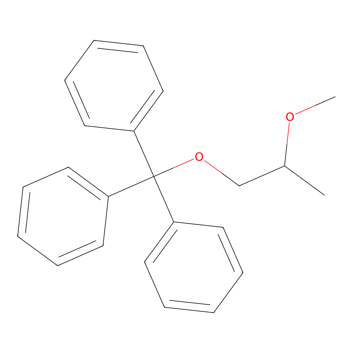 (R)-(2-methoxypropoxy)(triphenyl)methane molecular structure, CAS 2222489-79-2