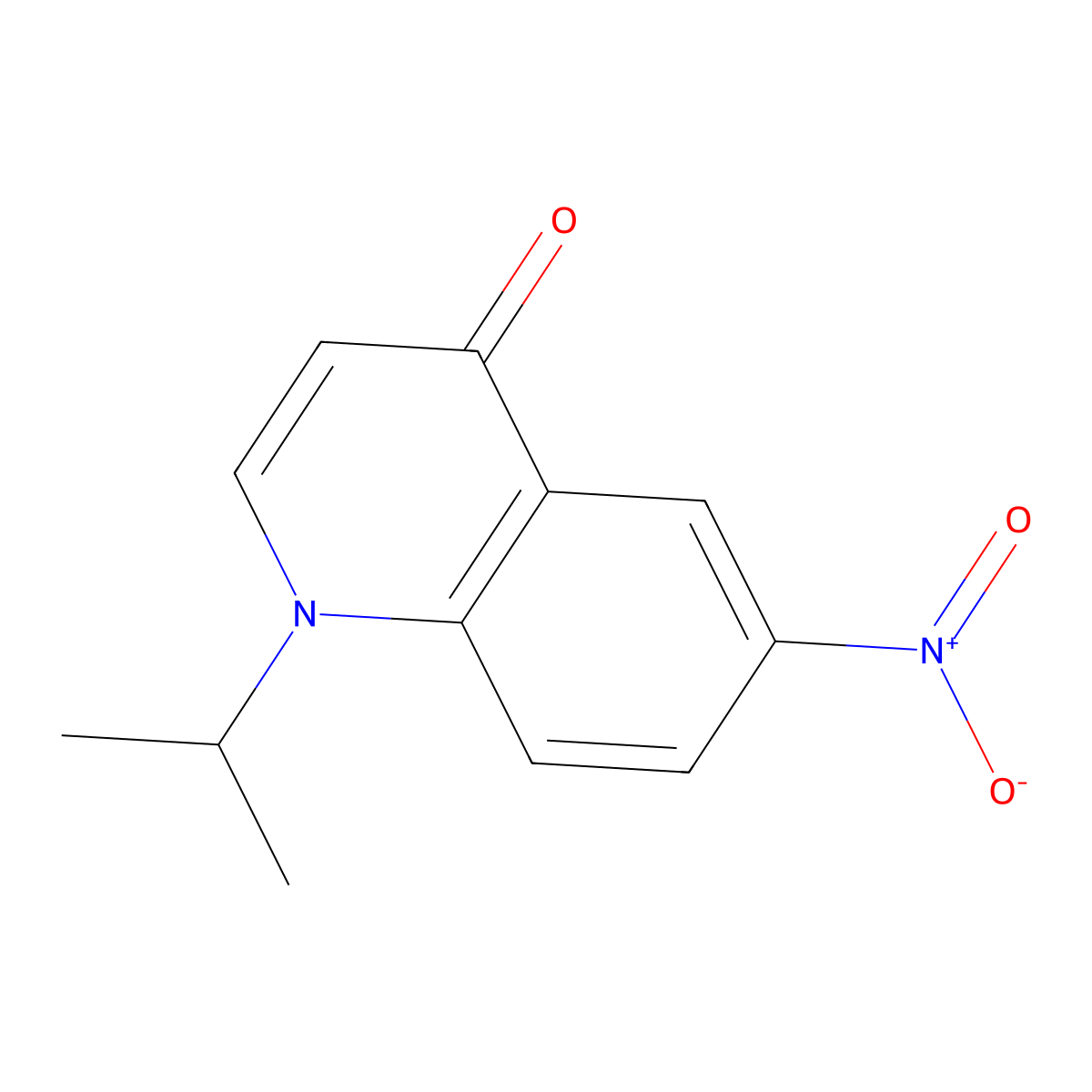 1-Isopropyl-6-nitroquinolin-4-one molecular structure, CAS 2222511-90-0