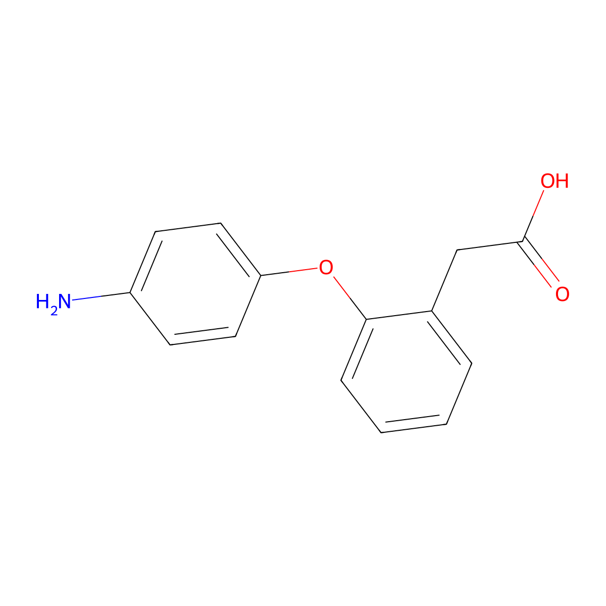[2-(4-Aminophenoxy)phenyl]aceticacid molecular structure, CAS 2222512-03-8
