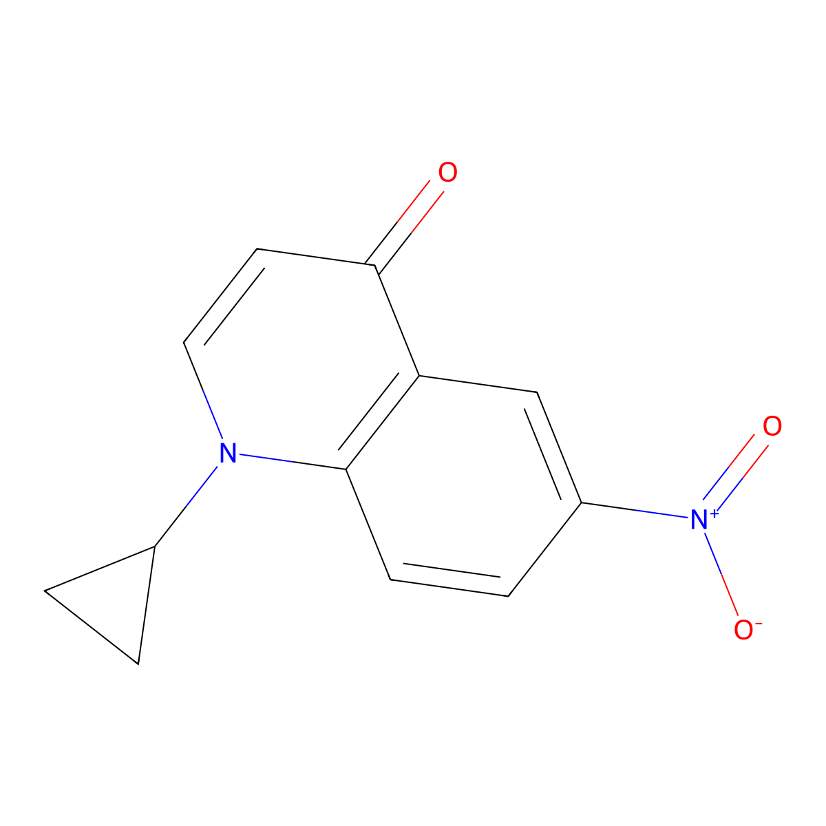 1-Cyclopropyl-6-nitroquinolin-4-one molecular structure, CAS 2222512-04-9