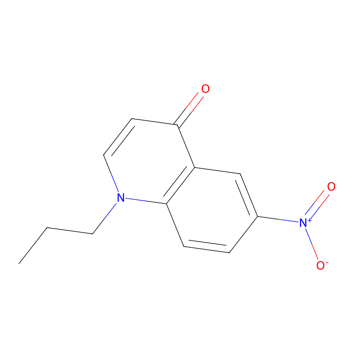 6-Nitro-1-propylquinolin-4-one molecular structure, CAS 2222512-22-1