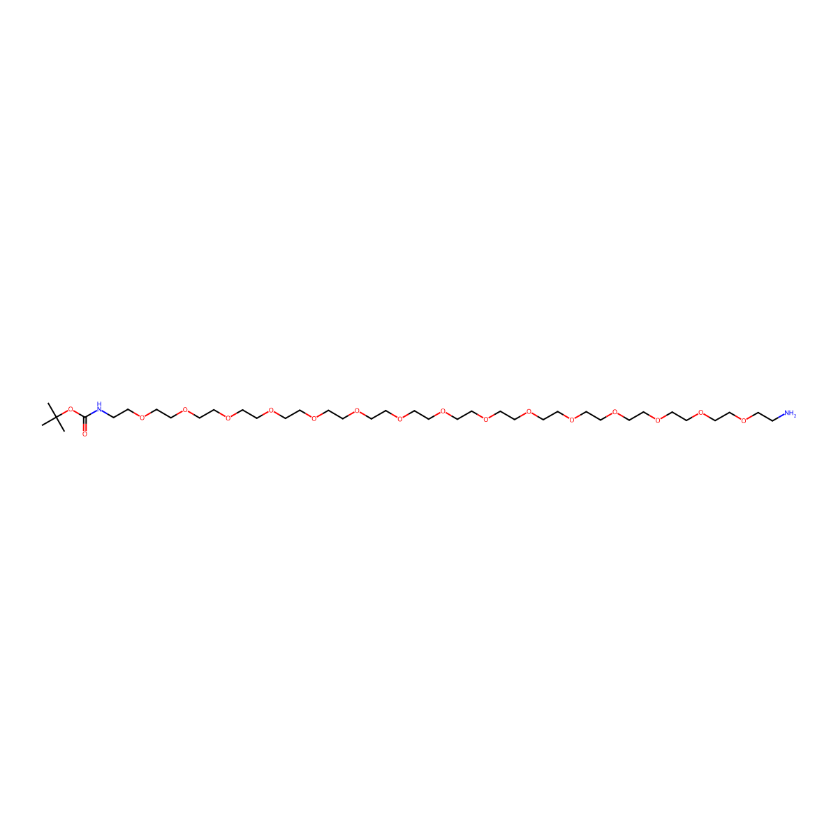 Boc-NH-PEG15-NH2 molecular structure, CAS 2222566-55-2