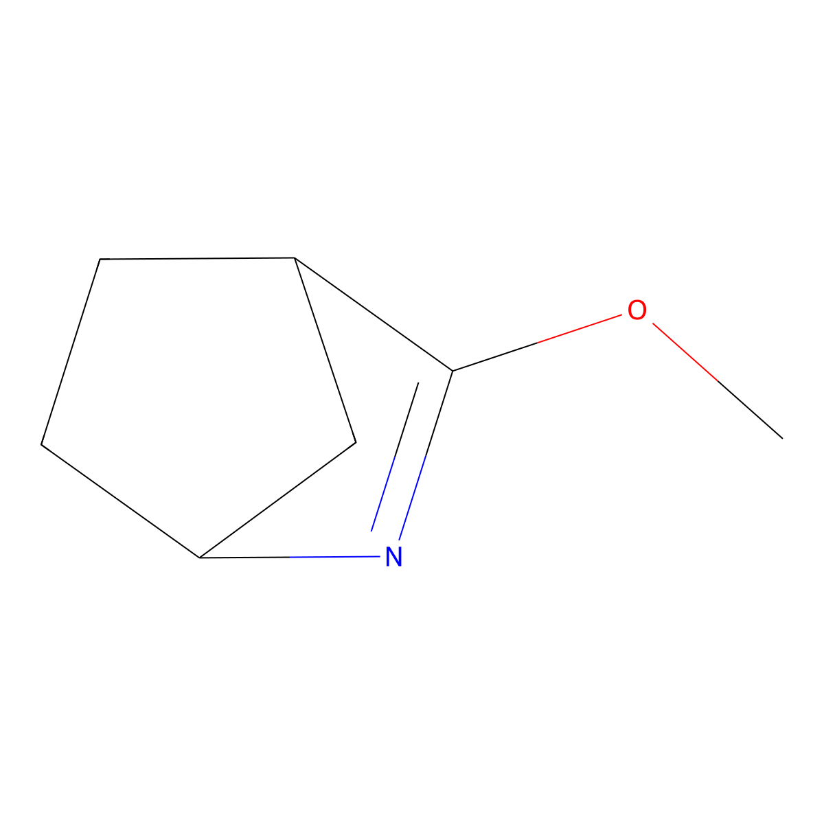 3-Methoxy-2-azabicyclo[2.2.1]hept-2-ene molecular structure, CAS 2222664-20-0