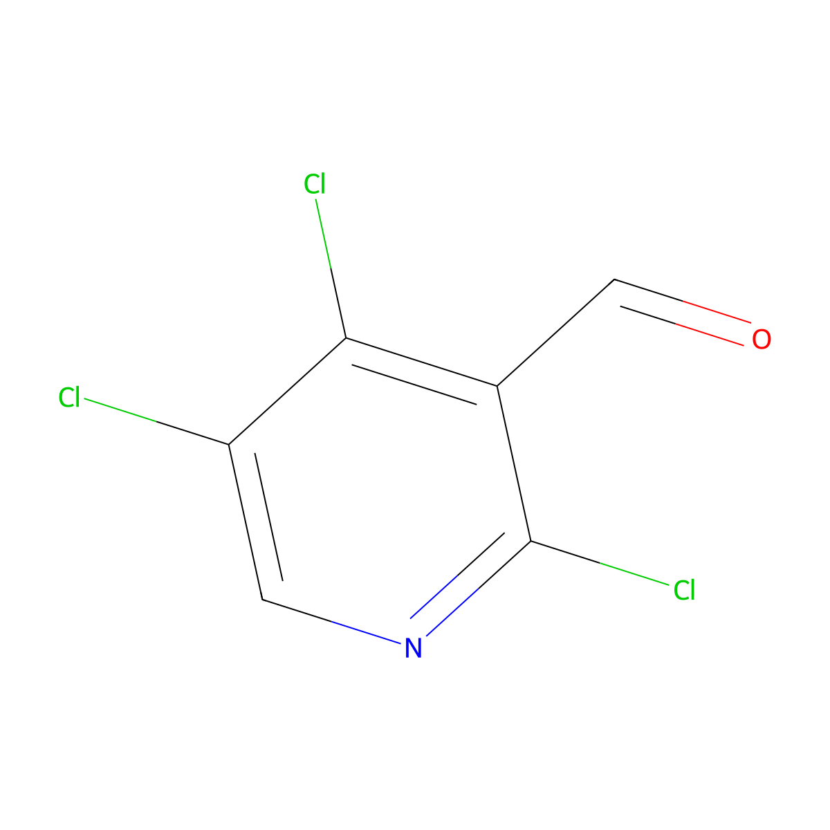 2,4,5-Trichloronicotinaldehyde molecular structure, CAS 2222665-20-3