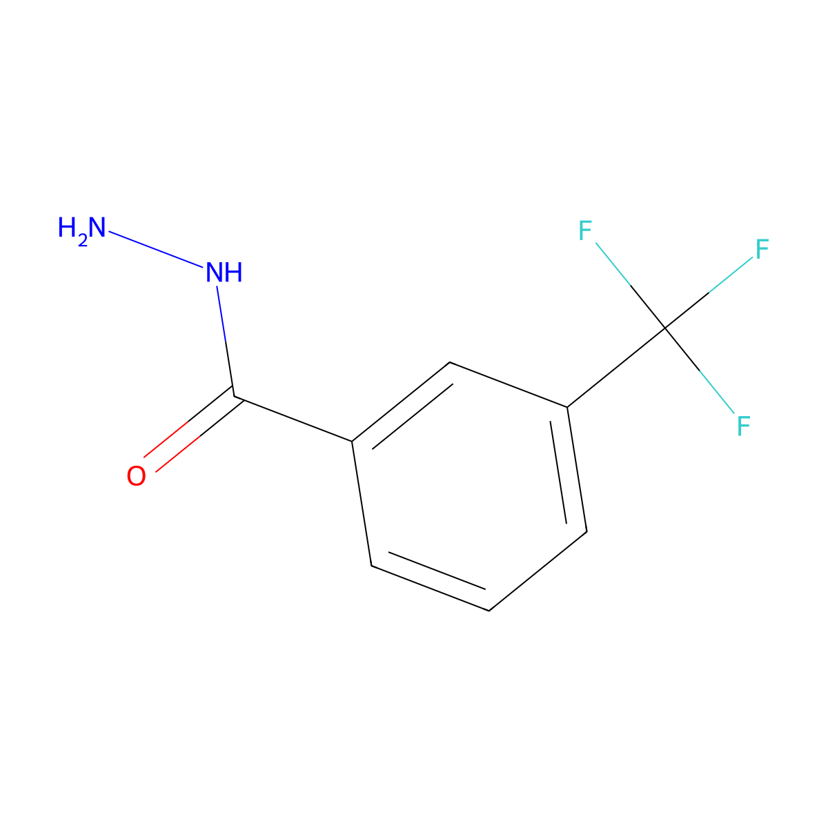 3-(Trifluoromethyl)benzoic acid hydrazide molecular structure, CAS 22227-25-4