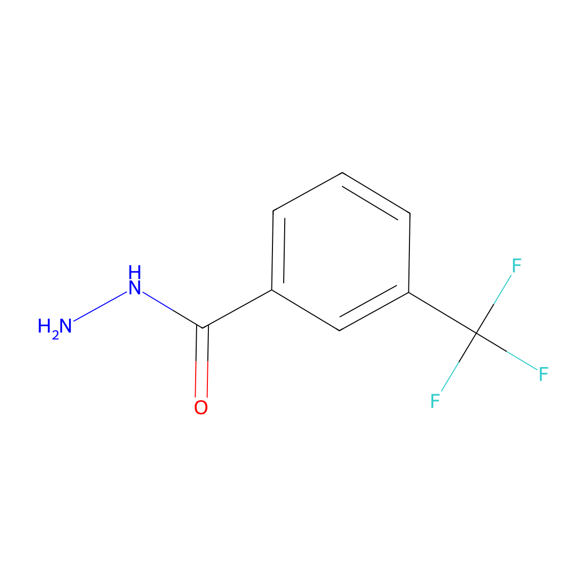 3-(Trifluoromethyl)benzoic acid hydrazide molecular structure, CAS 22227-25-4