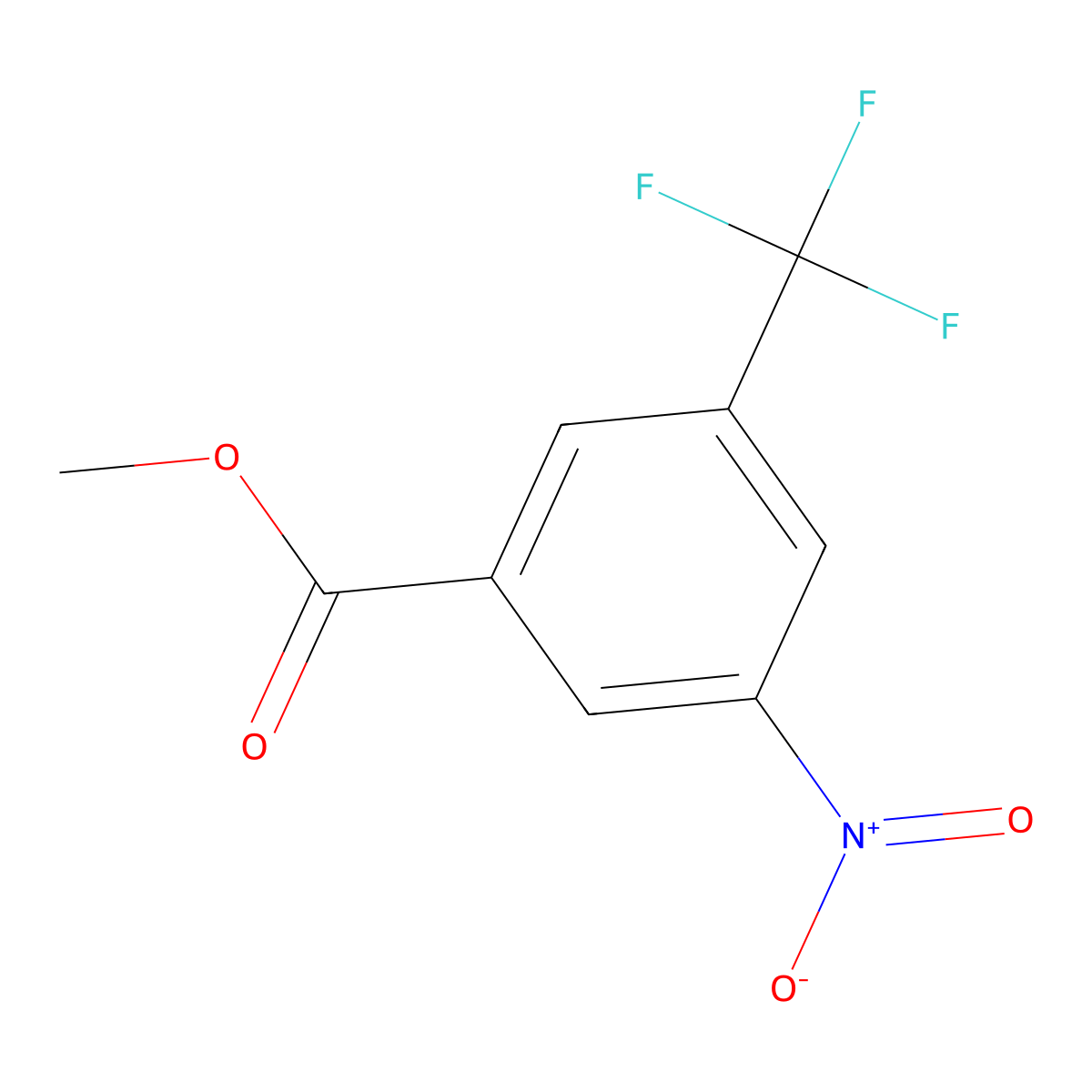Methyl 3-nitro-5-(trifluoromethyl)benzoate molecular structure, CAS 22227-63-0