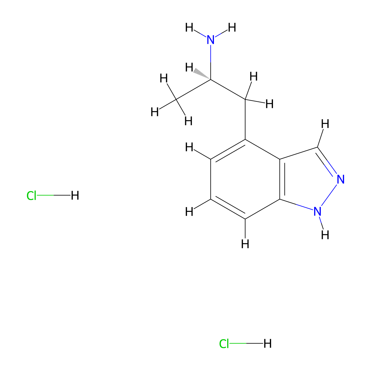 (2R)-1-(1H-Indazol-4-YL)propan-2-amine 2hcl molecular structure, CAS 2222846-05-9