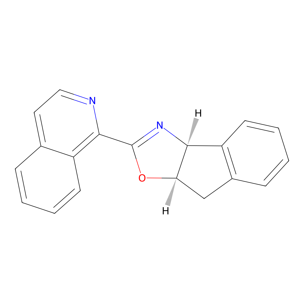 (3aS,8aR)-2-(Isoquinolin-1-yl)-8,8a-dihydro-3aH-indeno[1,2-d]oxazole molecular structure, CAS 2222863-66-1