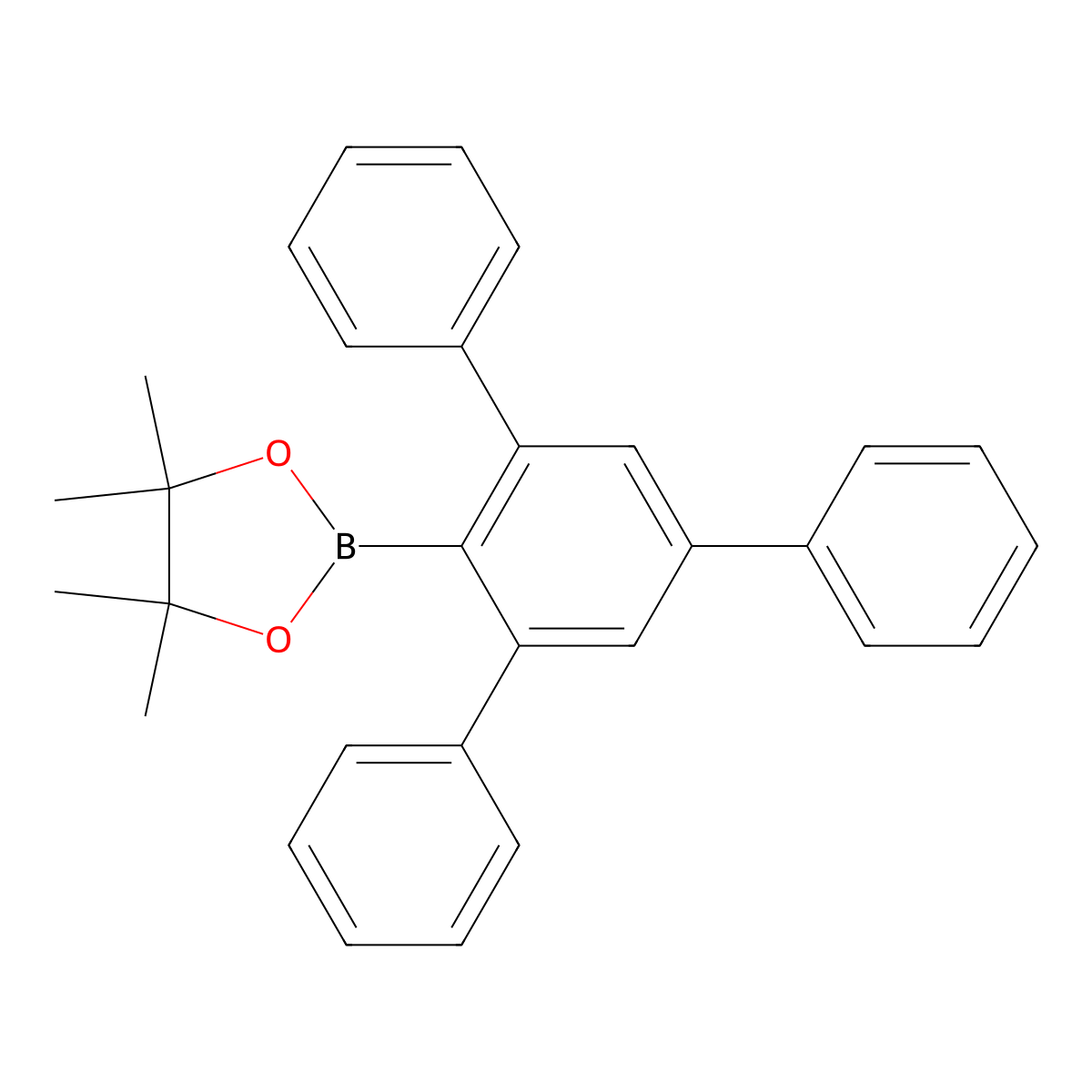 4,4,5,5-Tetramethyl-2-(5'-phenyl-[1,1':3',1''-terphenyl]-2'-yl)-1,3,2-dioxaborolane molecular structure, CAS 2222868-45-1