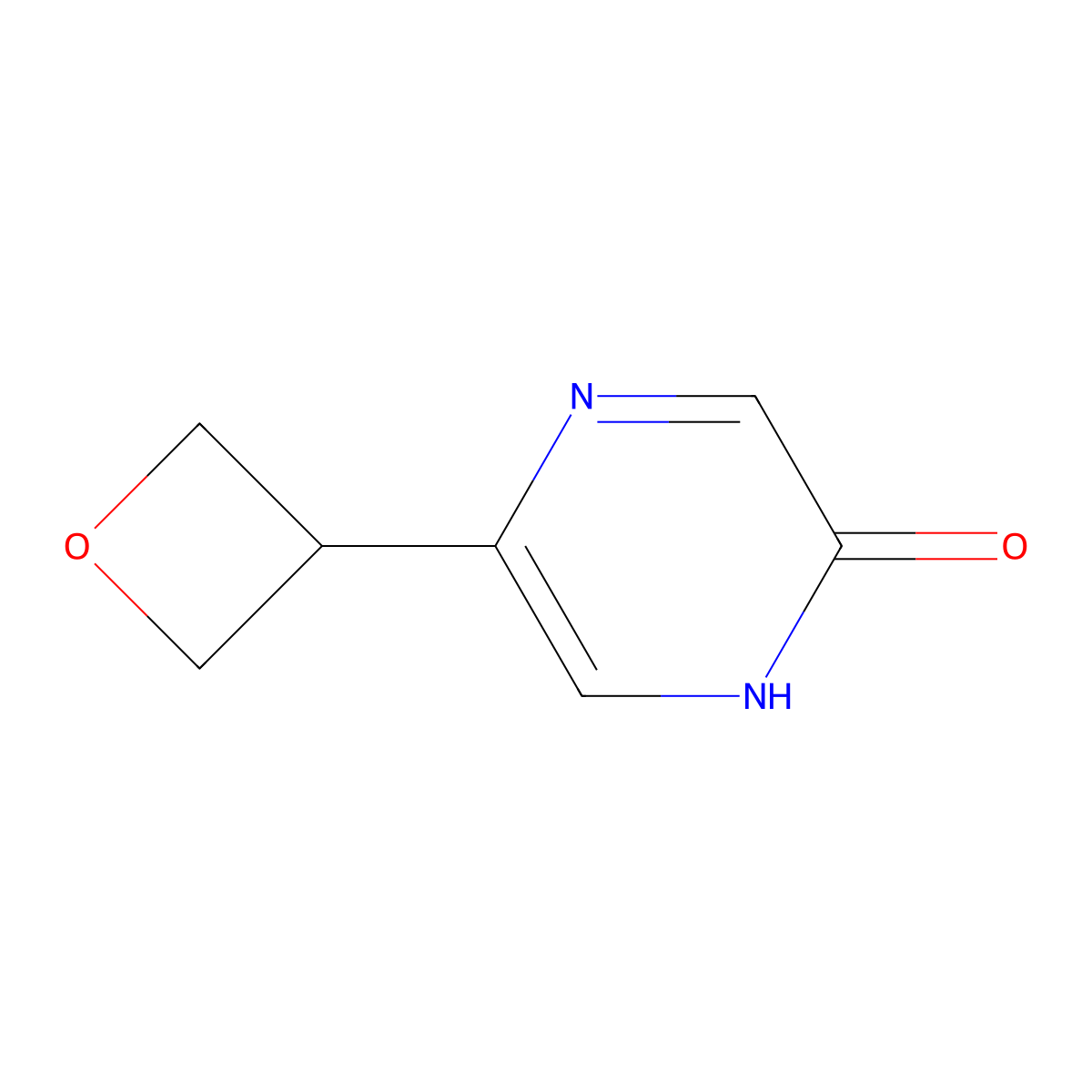 5-(Oxetan-3-yl)pyrazin-2-ol molecular structure, CAS 2222934-04-3