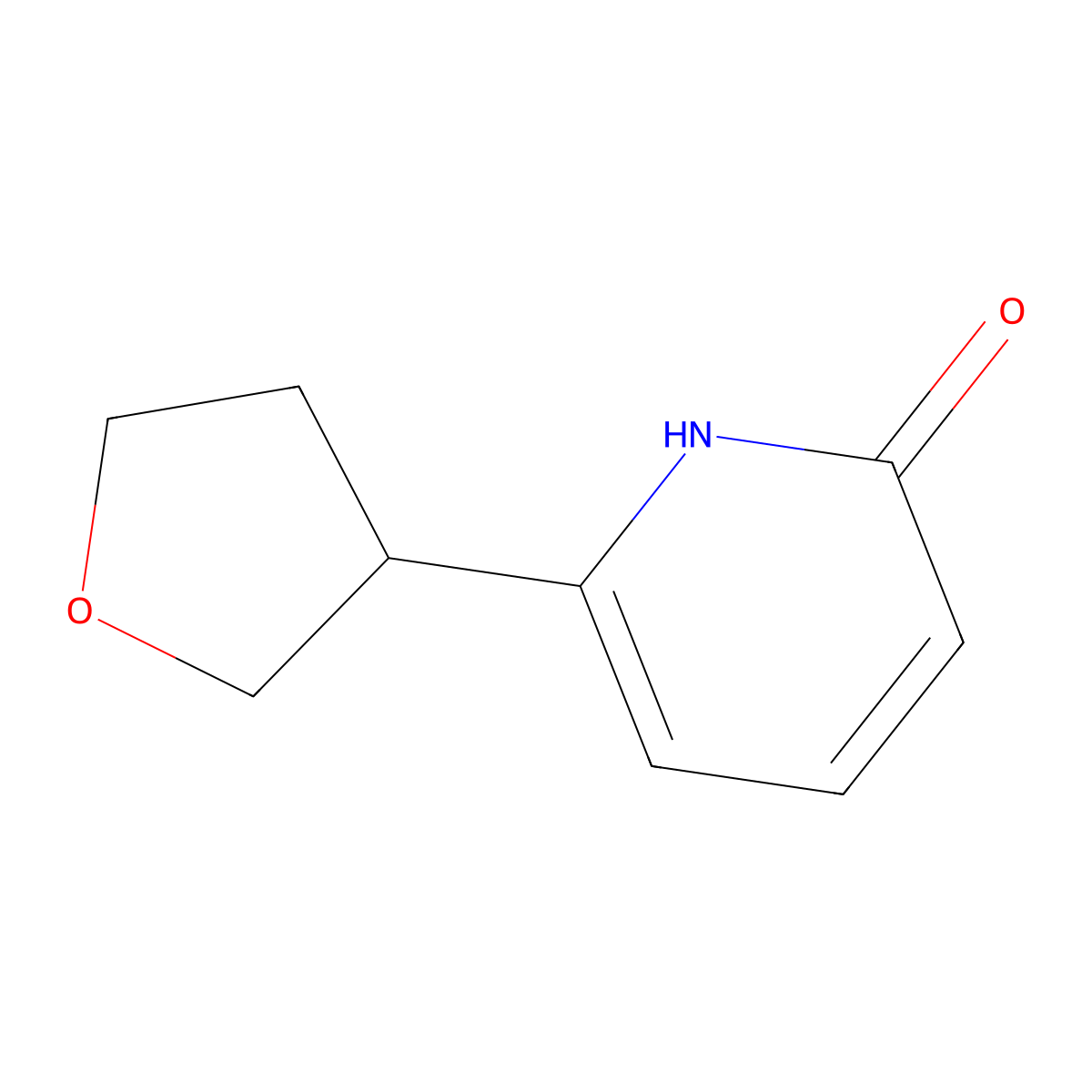 6-(Tetrahydrofuran-3-yl)pyridin-2-ol molecular structure, CAS 2222934-44-1