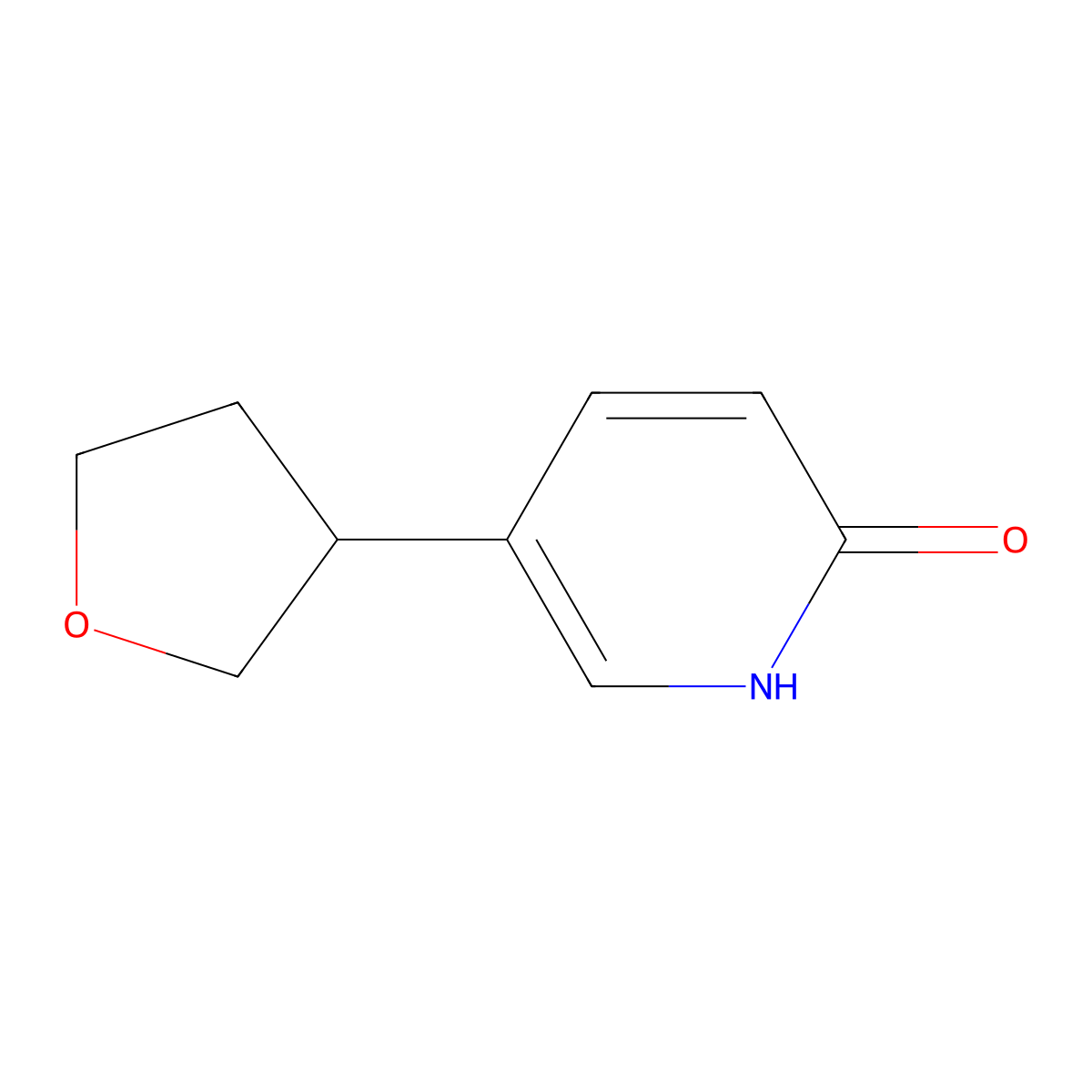5-(Tetrahydrofuran-3-yl)pyridin-2-ol molecular structure, CAS 2222934-47-4