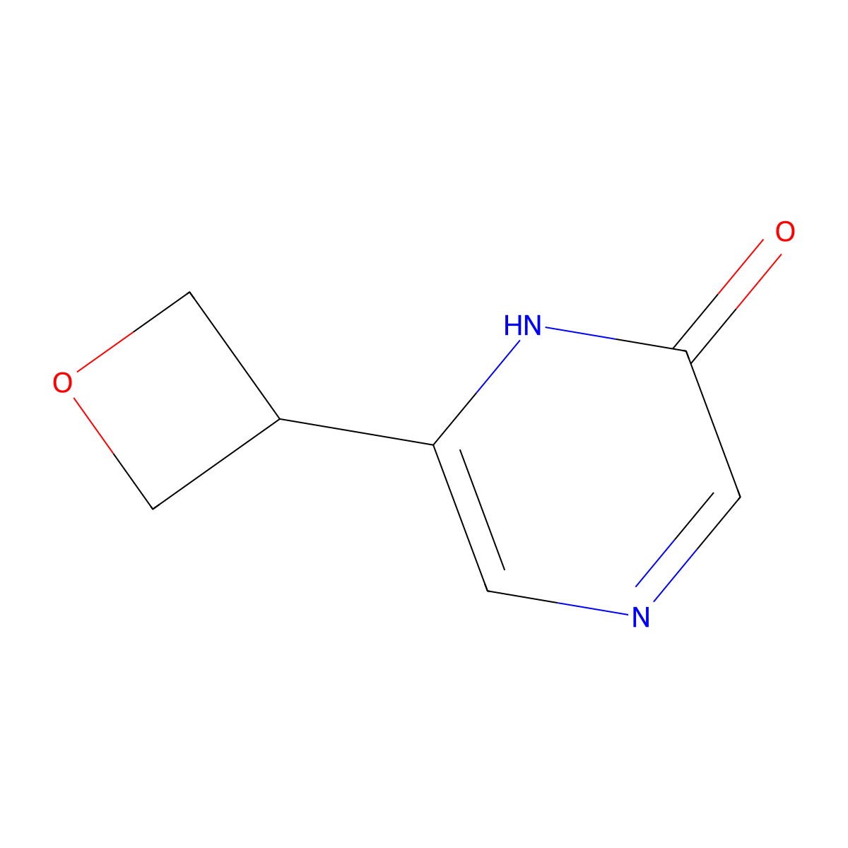 6-(Oxetan-3-yl)pyrazin-2-ol molecular structure, CAS 2222935-50-2