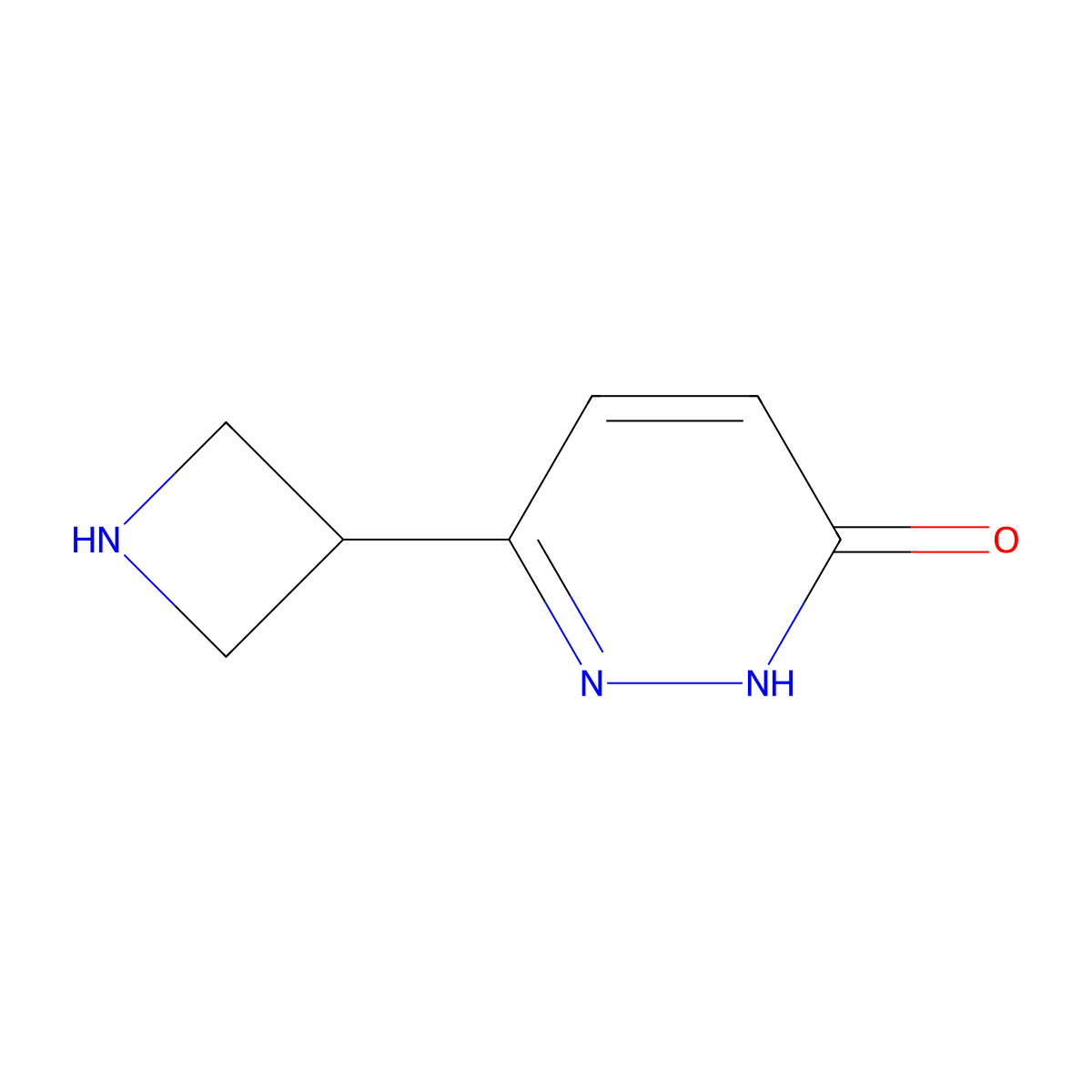 6-(Azetidin-3-yl)pyridazin-3-ol molecular structure, CAS 2222935-53-5