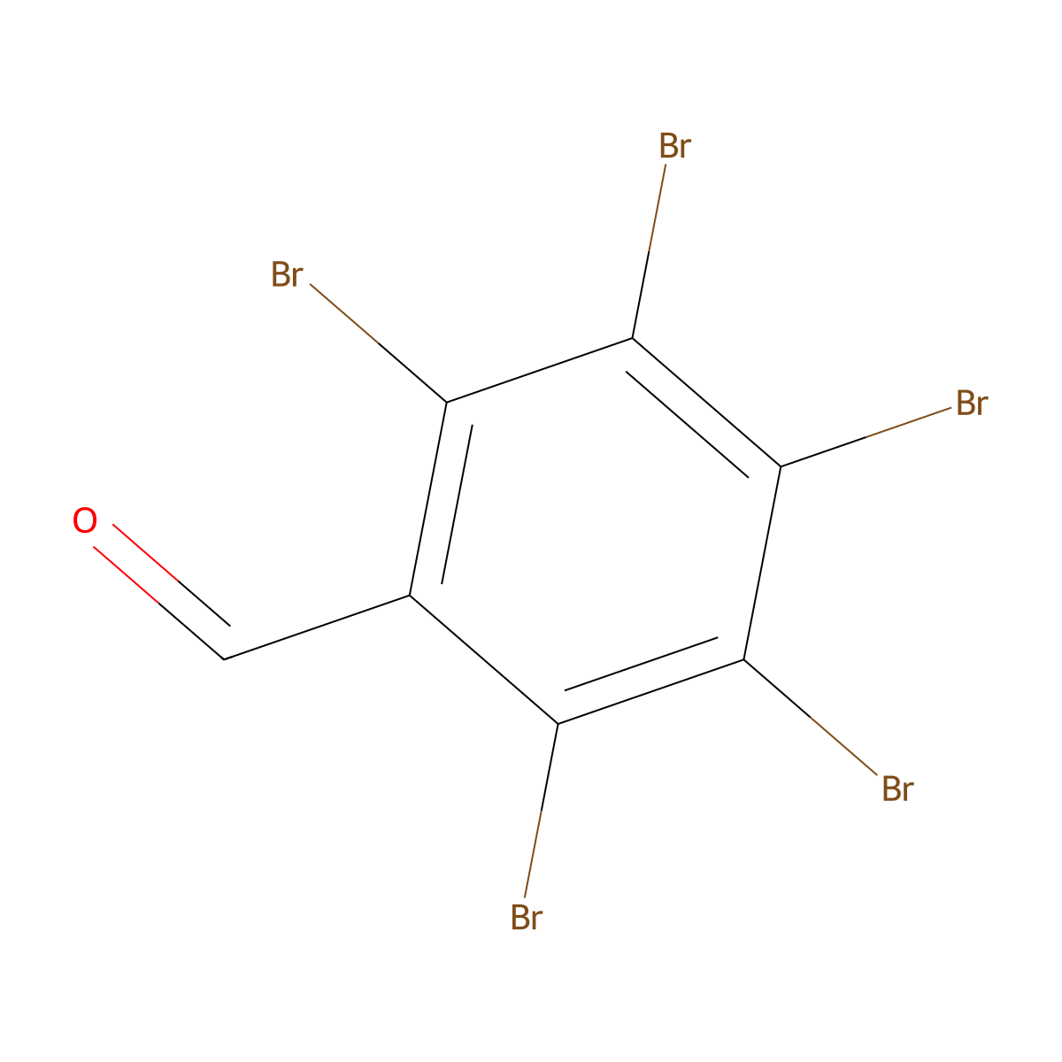 2,3,4,5,6-Pentabromobenzaldehyde molecular structure, CAS 22230-42-8