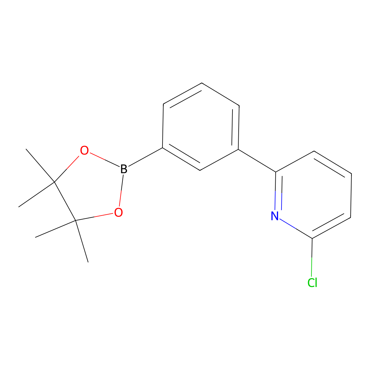 3-(6-Chloropyridin-2-yl)phenylboronic acid pinacol ester molecular structure, CAS 2223011-63-8
