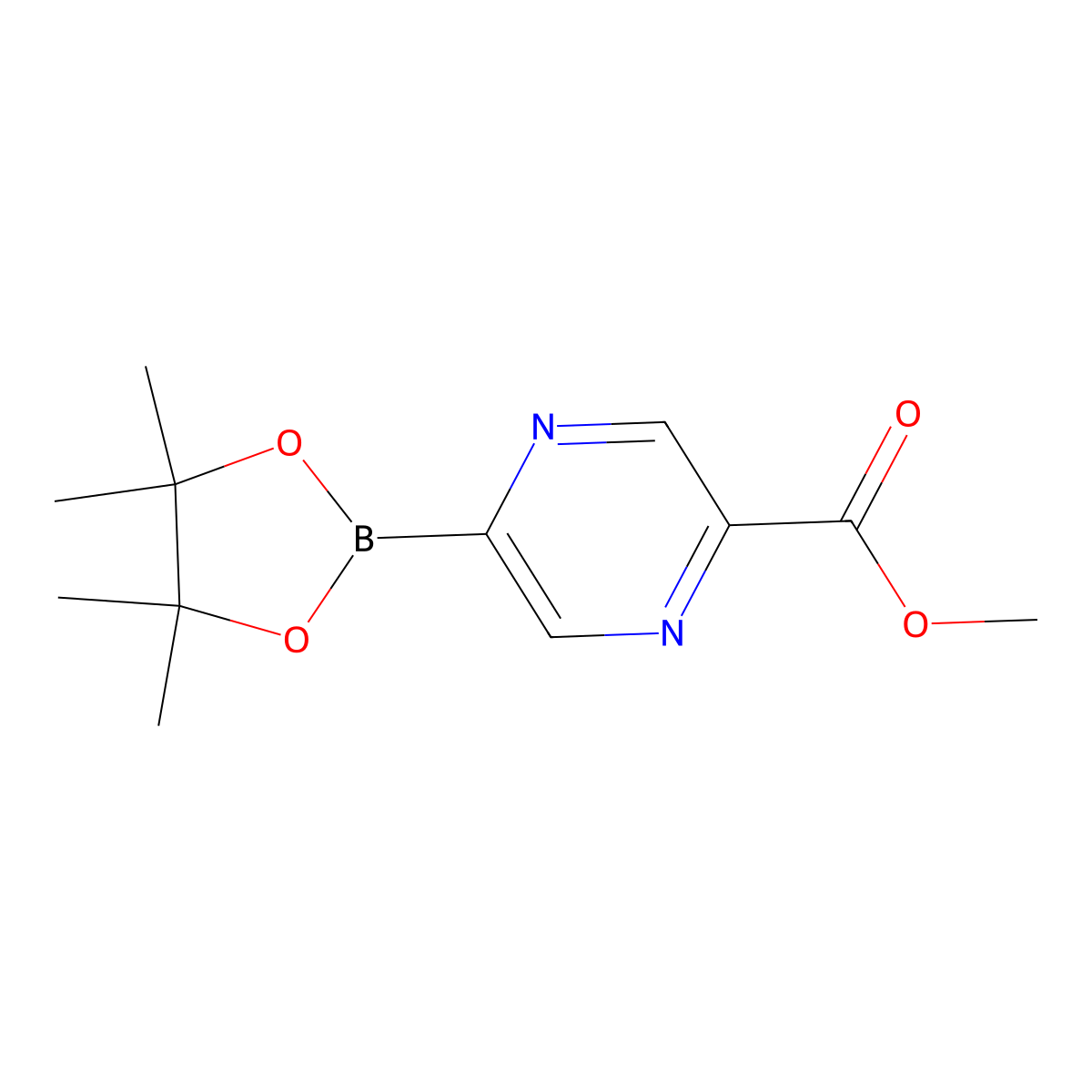 5-(Methoxycarbonyl)pyrazine-2-boronic Acid Pinacol Ester molecular structure, CAS 2223012-47-1