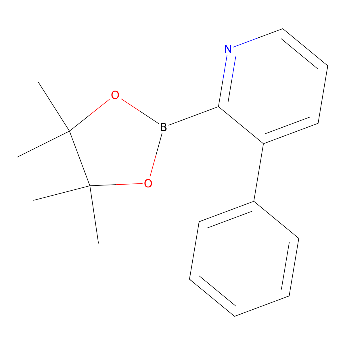 3-Phenylpyridine-2-boronic acid pinacol ester molecular structure, CAS 2223012-78-8