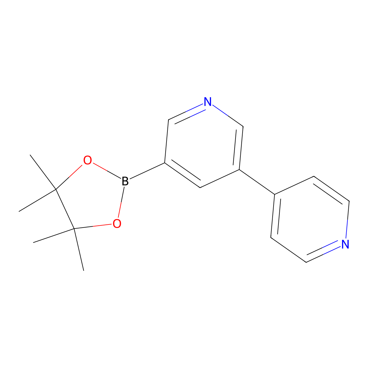 5-(4-Pyridyl)pyridine-3-boronic acid pinacol ester molecular structure, CAS 2223012-85-7