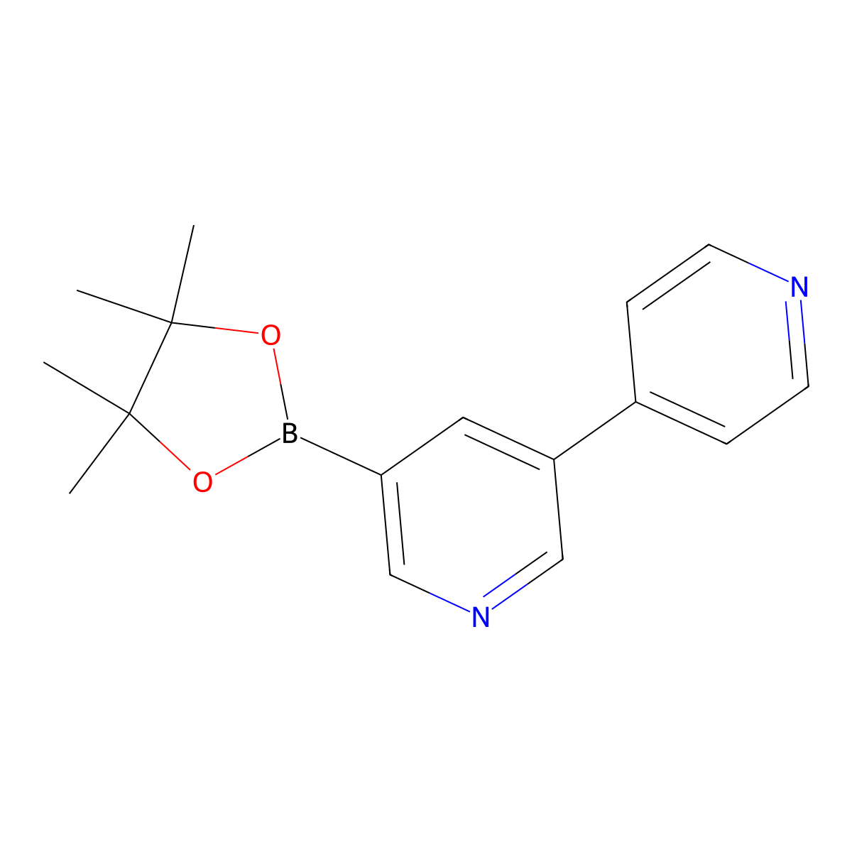 5-(4-Pyridyl)pyridine-3-boronic acid pinacol ester molecular structure, CAS 2223012-85-7