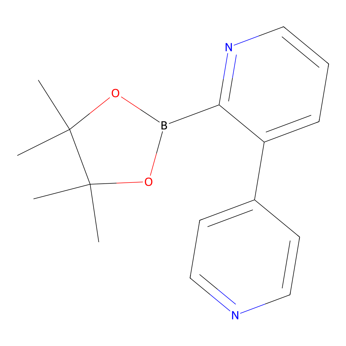 3-(Pyridin-4-yl)pyridine-2-boronic acid pinacol ester molecular structure, CAS 2223013-02-1