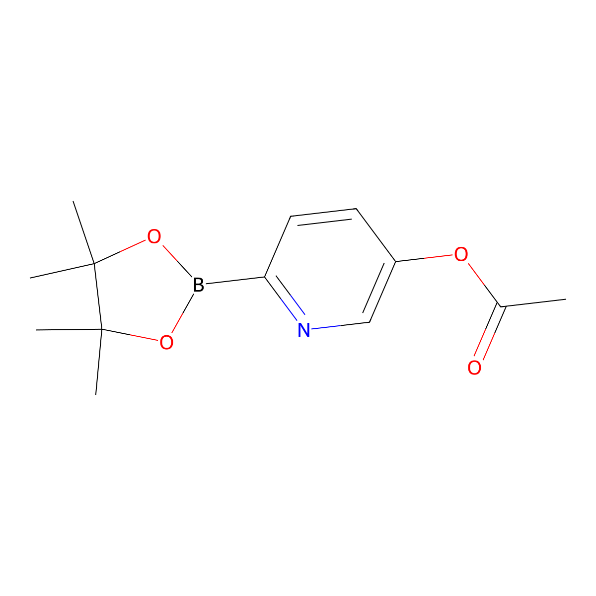 5-(Acetoxy)pyridine-2-boronic acid pinacol ester molecular structure, CAS 2223013-11-2