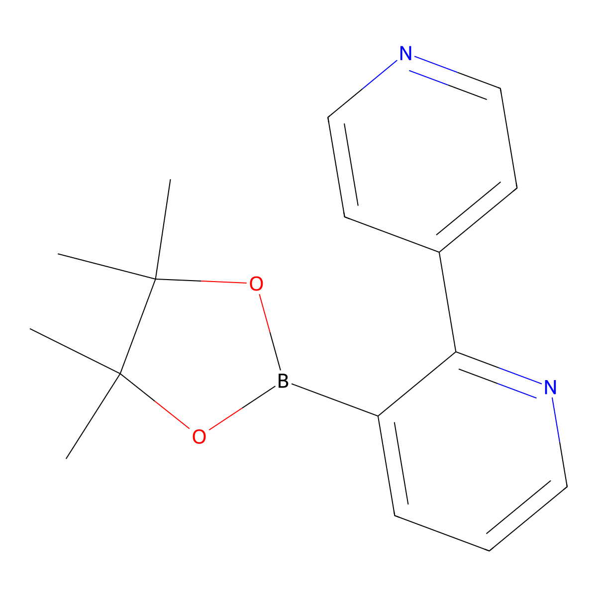 2-(4-Pyridyl)pyridine-3-boronic acid pinacol ester molecular structure, CAS 2223027-62-9