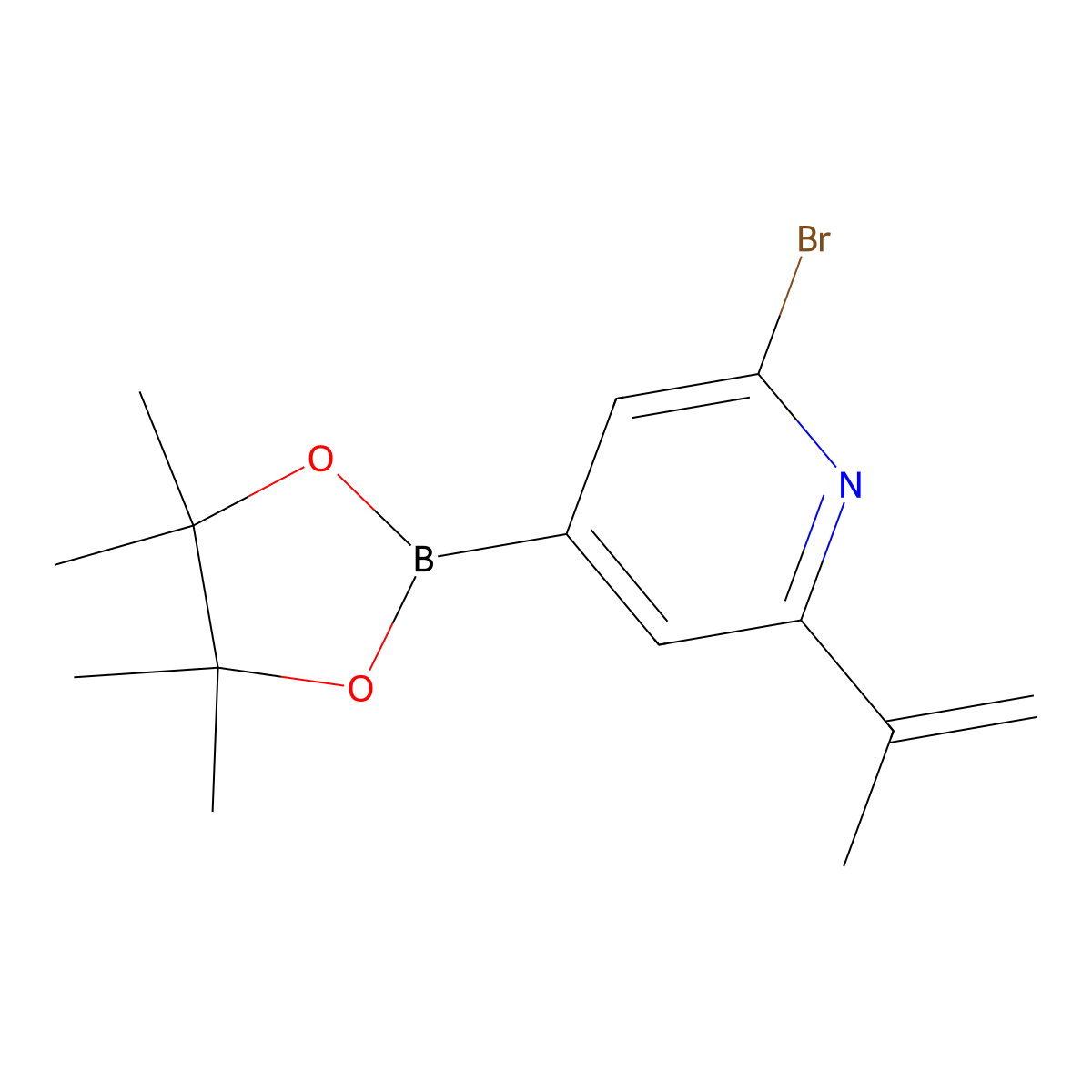 2-Bromo-6-(iso-propenyl) molecular structure, CAS 2223028-68-8
