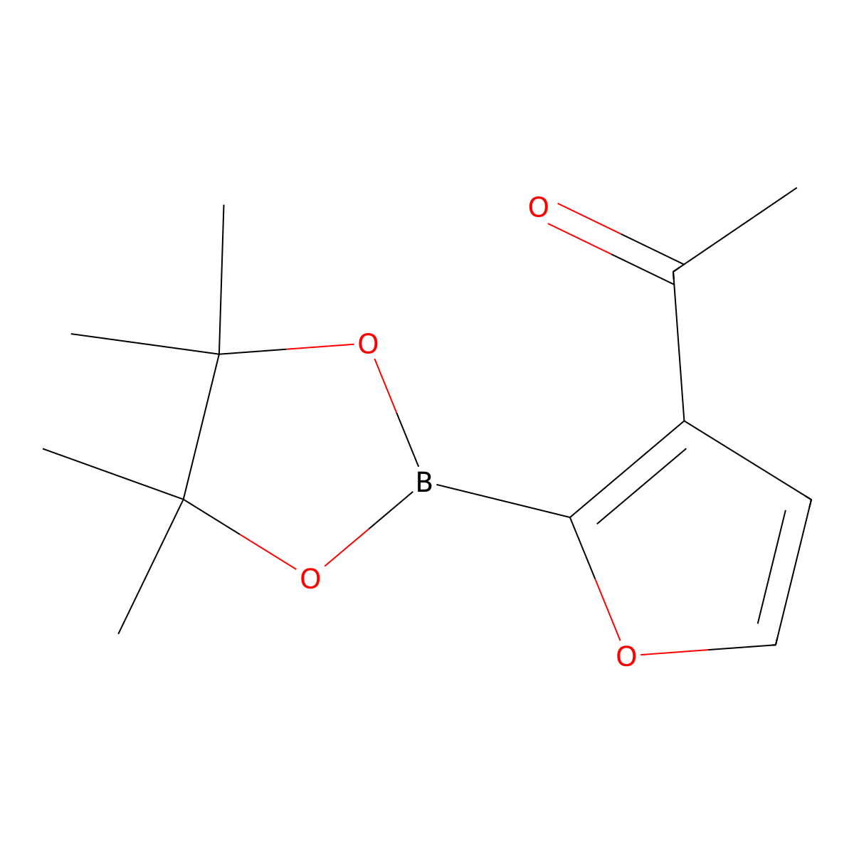 3-(Acetyl)furan-2-boronic acid pinacol ester molecular structure, CAS 2223029-74-9