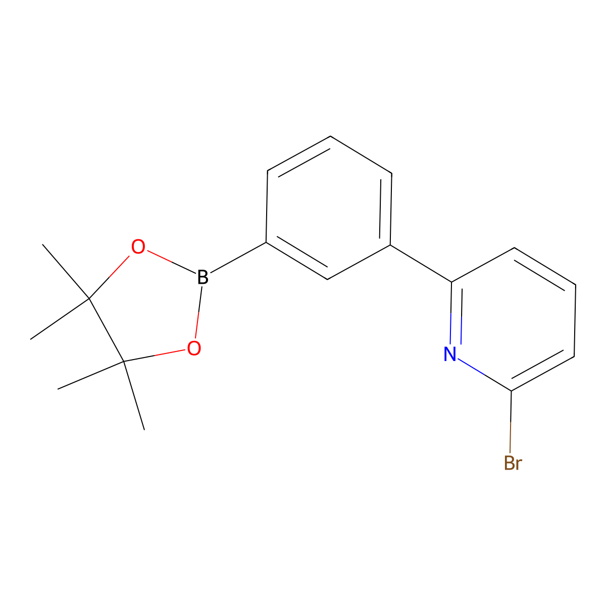 3-(6-Bromopyridin-2-yl)phenylboronic acid pinacol ester molecular structure, CAS 2223034-81-7