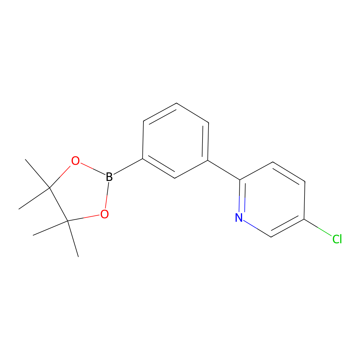 3-(5-Chloropyridin-2-yl)phenylboronic acid pinacol ester molecular structure, CAS 2223035-70-7