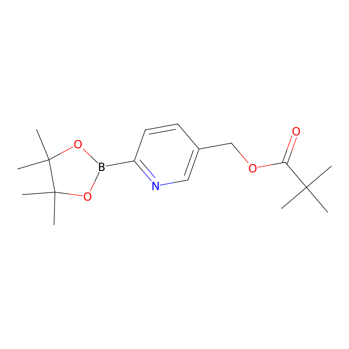 5-(Pivaloyloxymethyl)pyridine-2-boronic acid pinacol ester molecular structure, CAS 2223036-22-2