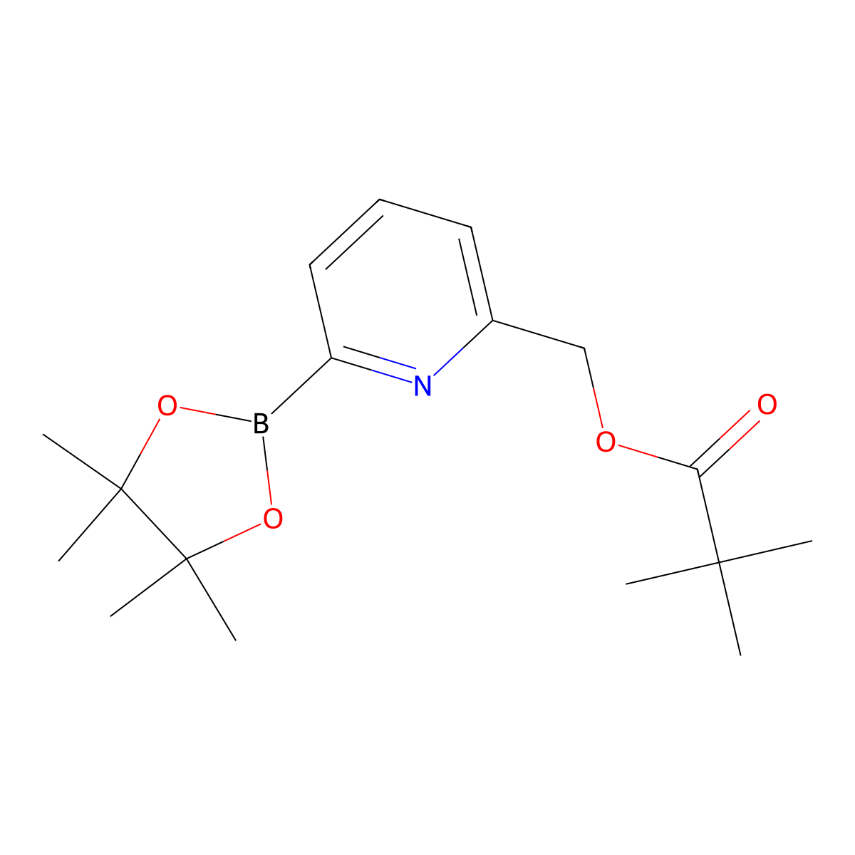 6-(Pivaloyloxymethyl)pyridine-2-boronic acid pinacol ester molecular structure, CAS 2223037-80-5