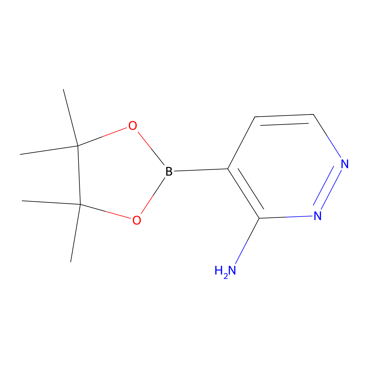 3-Aminopyridazine-4-boronic acid pinacol ester molecular structure, CAS 2223039-24-3