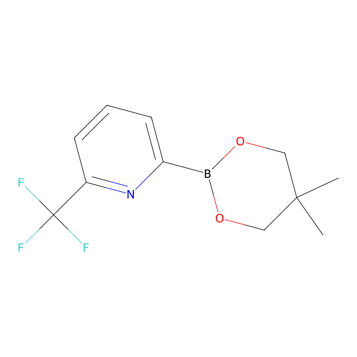 6-Trifluoromethylpyridine-2-boronic acid neopentylglycol ester molecular structure, CAS 2223046-48-6