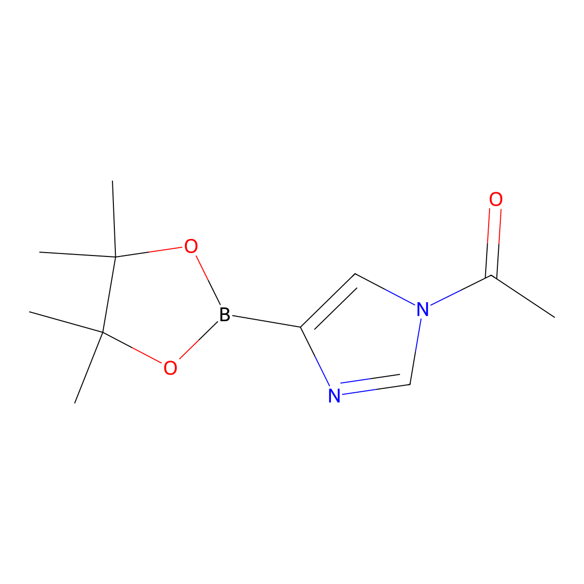 1-(Acetyl)imidazole-4-boronic acid pinacol ester molecular structure, CAS 2223047-93-4