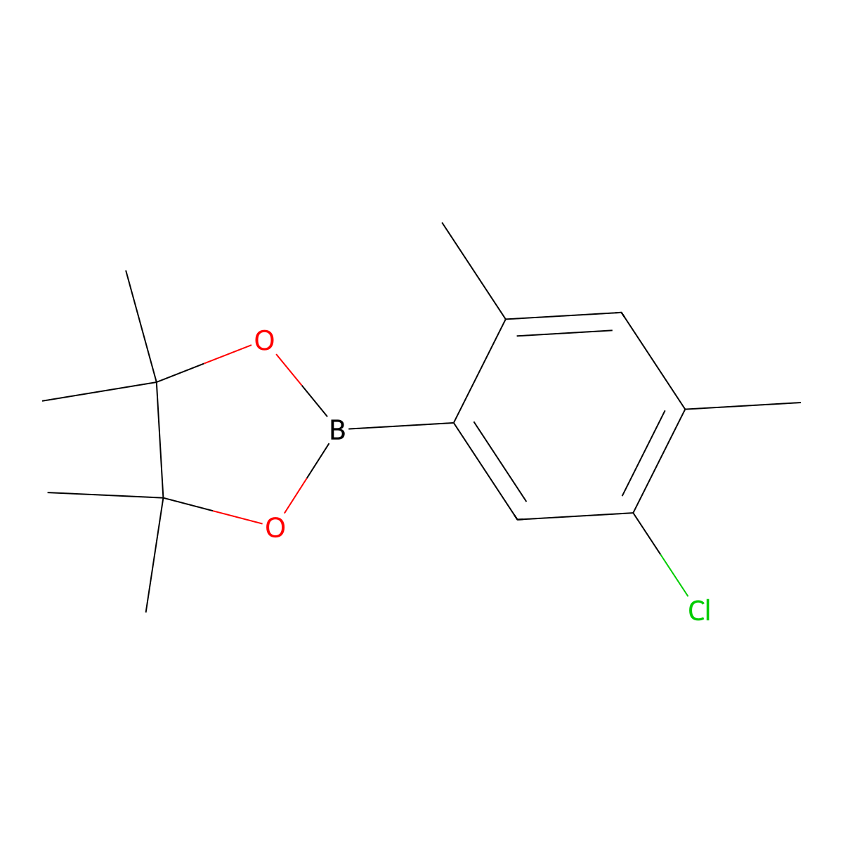 3-Chloro-4,6-dimethylphenylboronic acid pinacol ester molecular structure, CAS 2223048-51-7