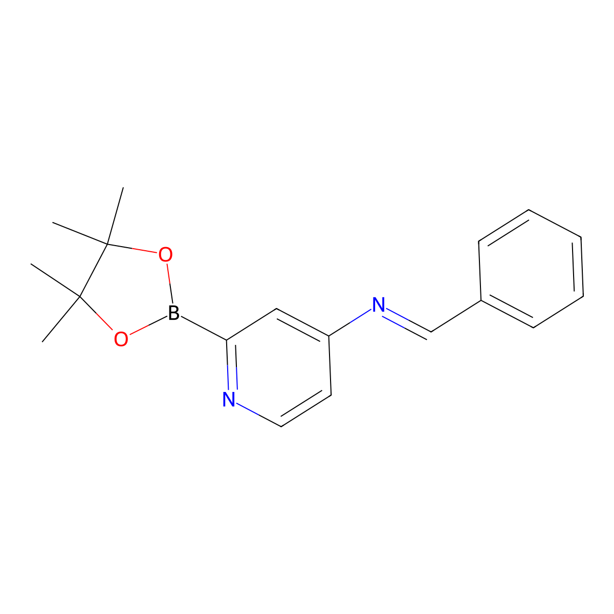 4-(N-Phenylmethylene)pyridine-2-boronic acid pinacol ester molecular structure, CAS 2223056-41-3