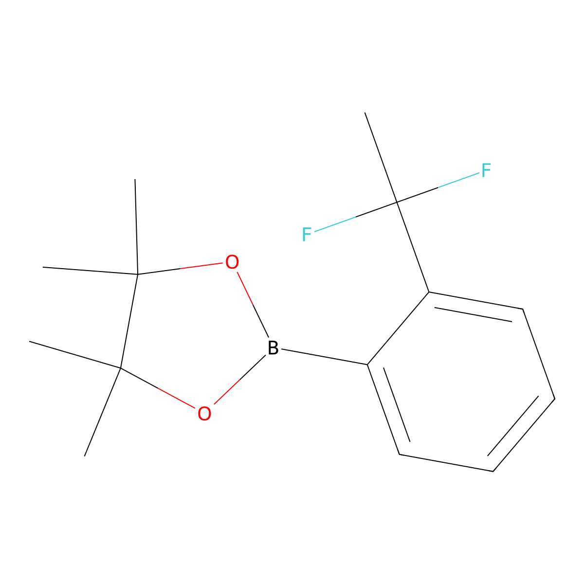 2-(2-(1,1-Difluoroethyl)phenyl)-4,4,5,5-tetramethyl-1,3,2-dioxaborolane molecular structure, CAS 2223059-10-5