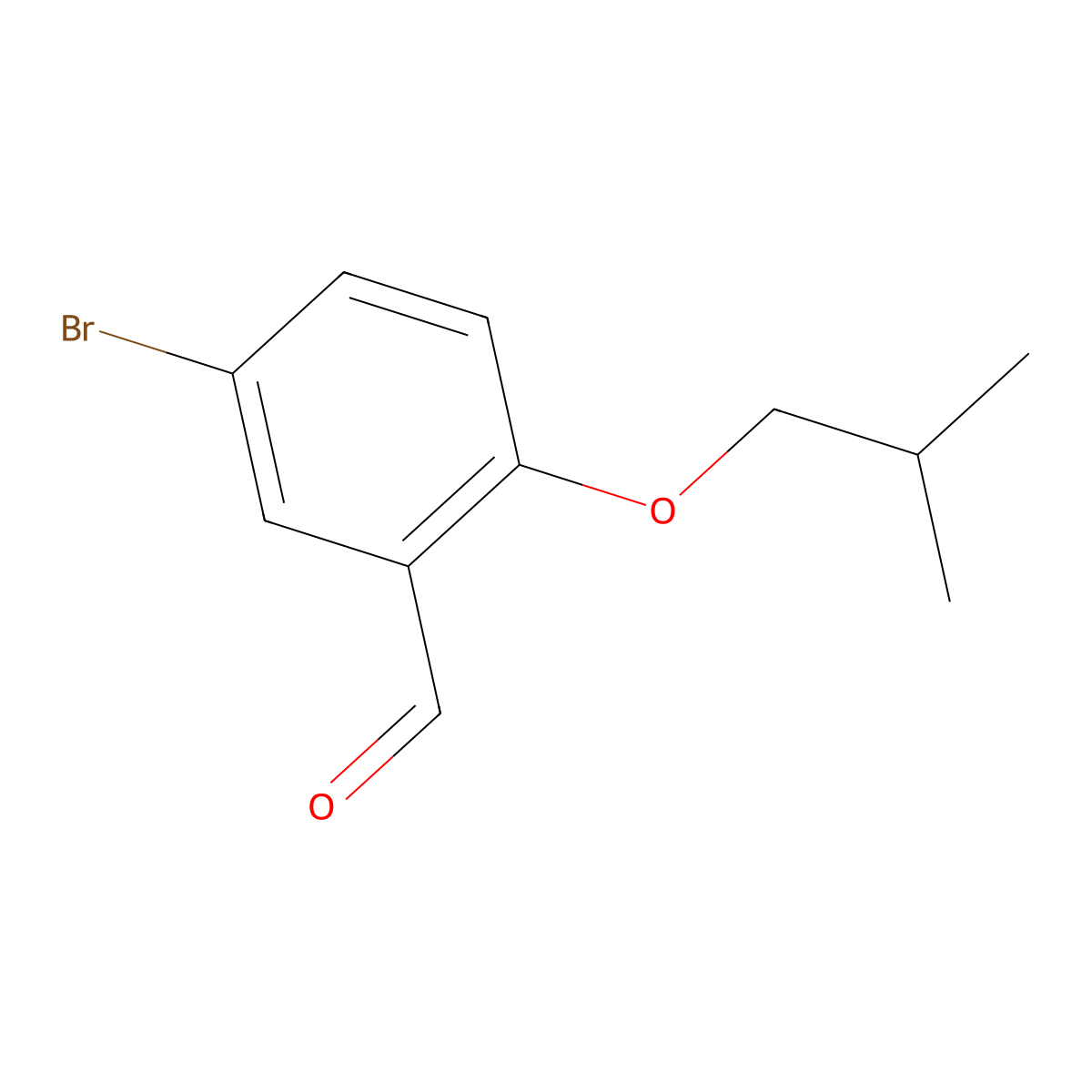 5-Bromo-2-isobutoxybenzaldehyde molecular structure, CAS 222315-01-7