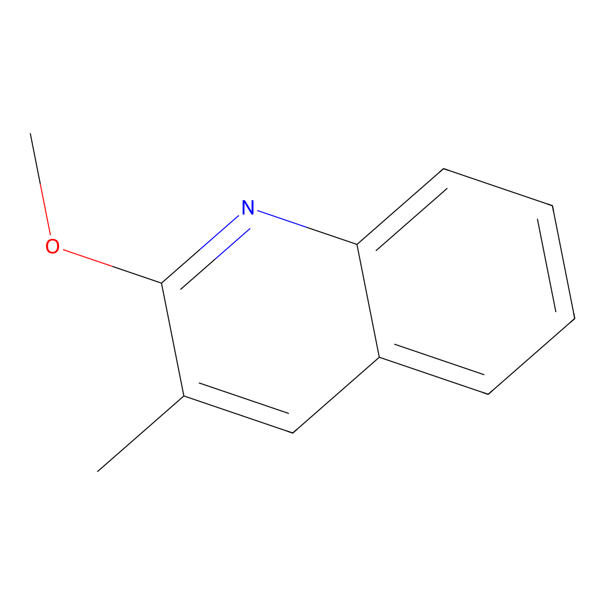 2-Methoxy-3-methylquinoline molecular structure, CAS 222317-28-4