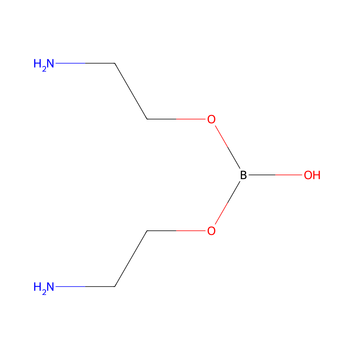 Bis(2-aminoethyl)borate molecular structure, CAS 22232-01-5
