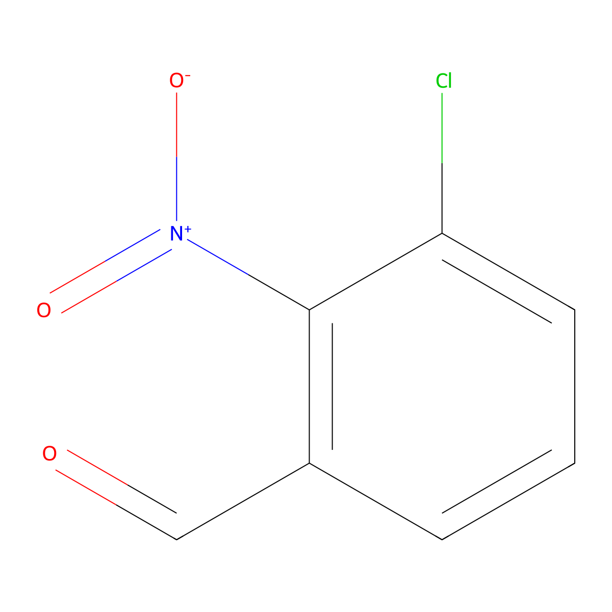 3-Chloro-2-nitrobenzaldehyde molecular structure, CAS 22233-52-9