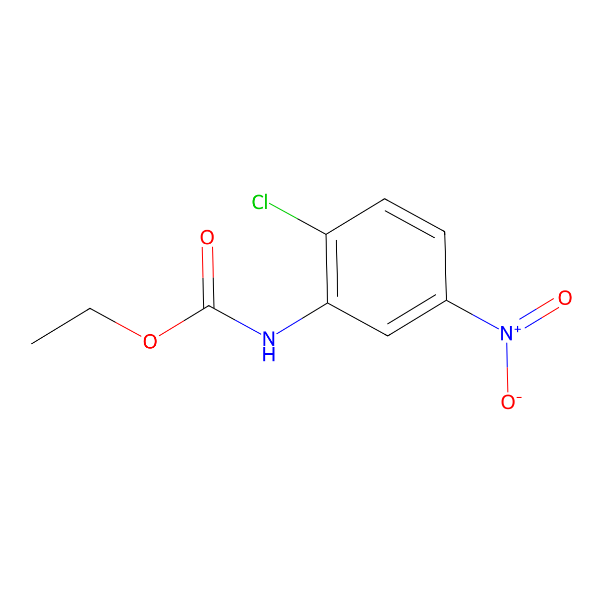 ethyl N-(2-chloro-5-nitrophenyl)carbamate molecular structure, CAS 22235-52-5