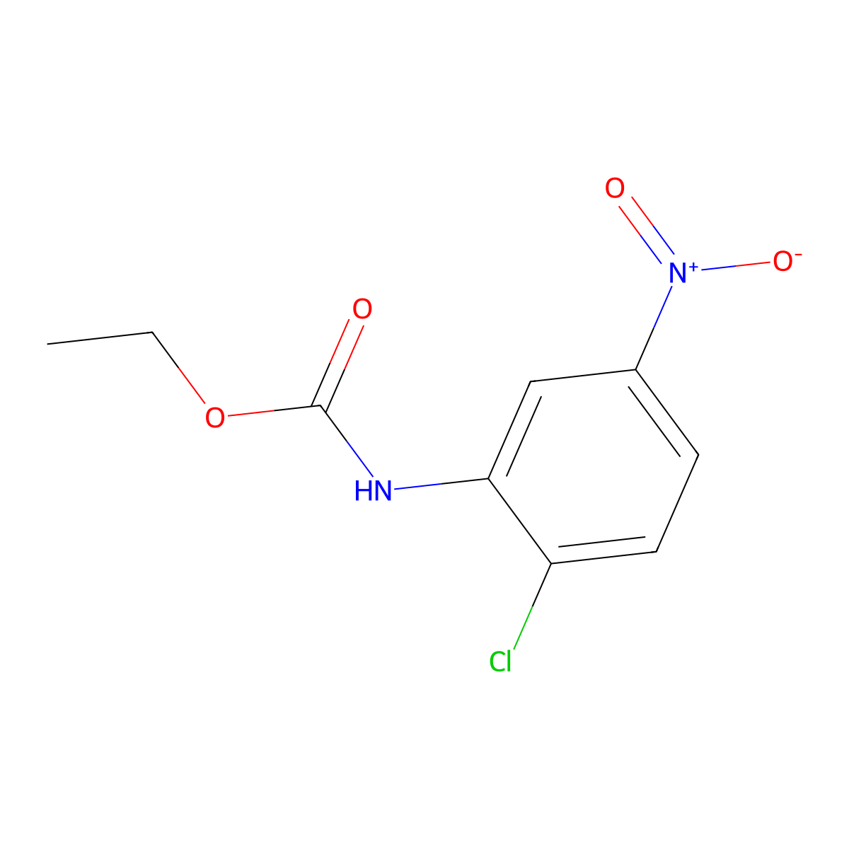 ethyl N-(2-chloro-5-nitrophenyl)carbamate molecular structure, CAS 22235-52-5