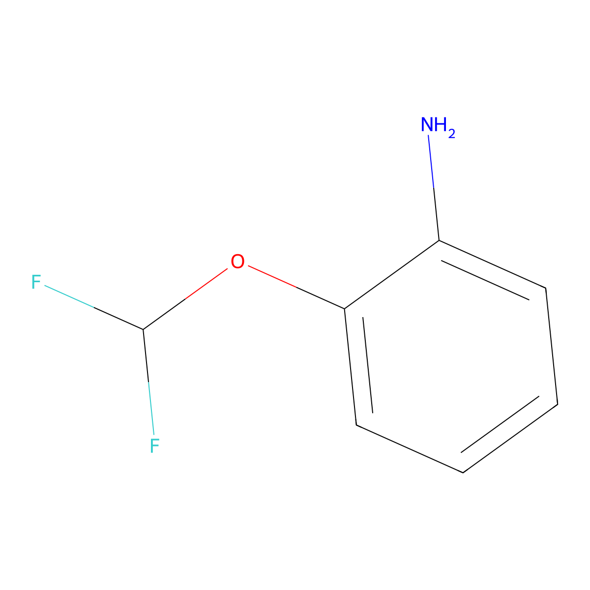 2-(Difluoromethoxy)aniline molecular structure, CAS 22236-04-0