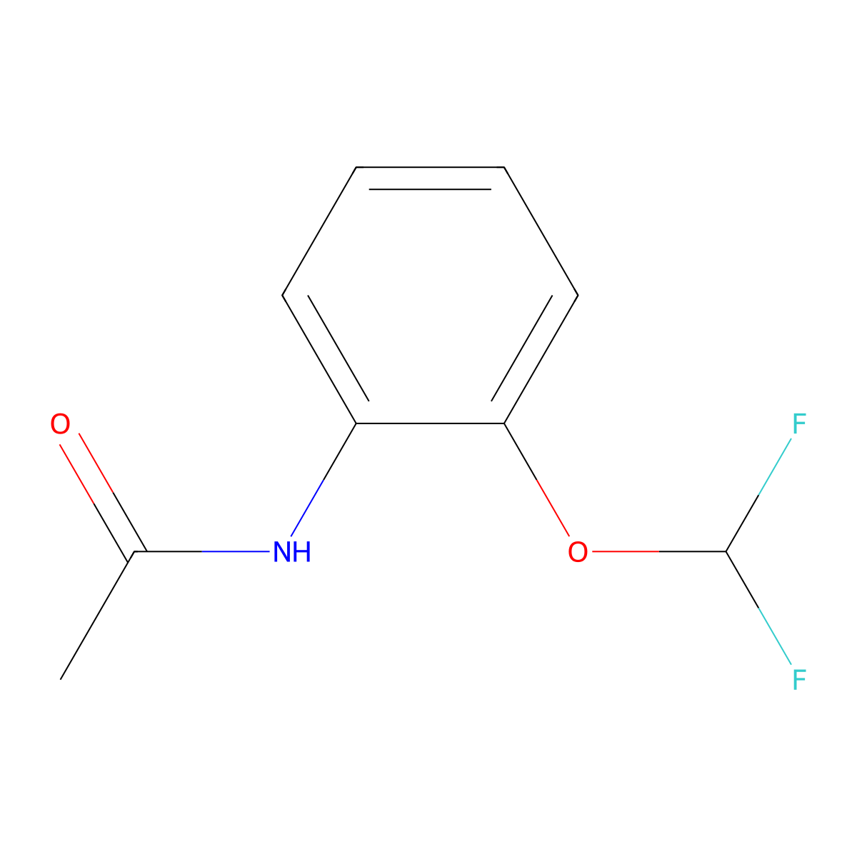 N-[2-(difluoromethoxy)phenyl]acetamide molecular structure, CAS 22236-05-1